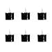 6 Pcs 12 x 9.5mm 12V DC 11-13V Black Mini Active Piezo Buzzers Electronic Buzzer Alarm Sounder Speaker Beep Tone 12095 (12, Volts)