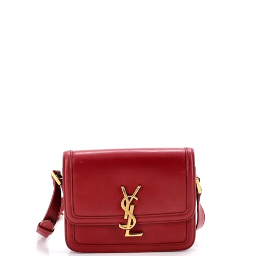 Saint Laurent Pre-Loved Solferino Bag Leather Small, Red