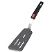 Tenta Kitchen d'omelette flexible en silicone Spatule de retourneur de poisson coudée fendue Spatule à œufs mince -Résistant à la chaleur Lame sans fonte 600°F/Poignée en caoutchouc Cuisson/cuisson