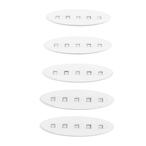 5 Cuentas LED UV Secador de Gel de Uñas Portátiles, Lámpara Resina Mini Pegamento USB con Diseño Estrellas, Conveniente, Amigable con los Ojos, en Cualquier Lugar Curado, Material Plástico, para (#3)