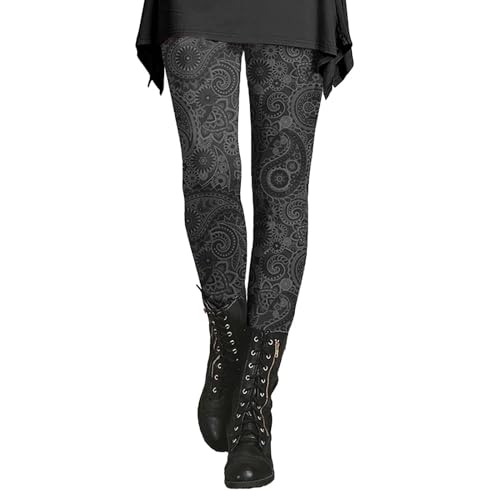 Legging de Sport Femmes Elastiques Legging Noir Femme Pas Cher Imprimé Taille Haute Push Up Pants Collant pour Fitness Jogging Gym Running Pants avec Motif...