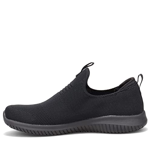 Skechers Women's Slip on Athletic Food Service Shoe, Black, 8