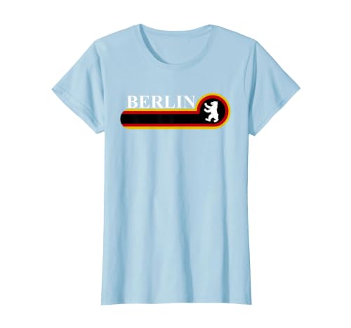 Capital of Germany Berlin Berlin Bear T-Shirt, Women, Baby Blue, Large