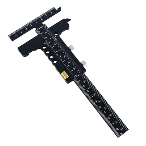 Colcolo Pied à coulisse multifonctionnel pour travaux du bois, pied à coulisse de marquage portable pour menuisier, avec réglage fin