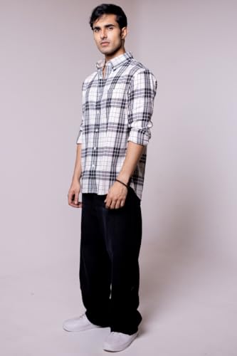 Image of Men's Regular Fit Reversible Checkered Shirt