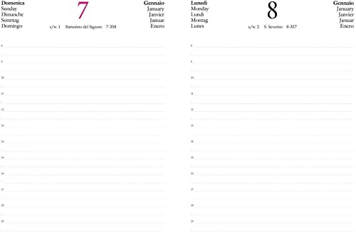 AGENDA 2023 15x21 cm A5 GIORNALIERA TAG nera