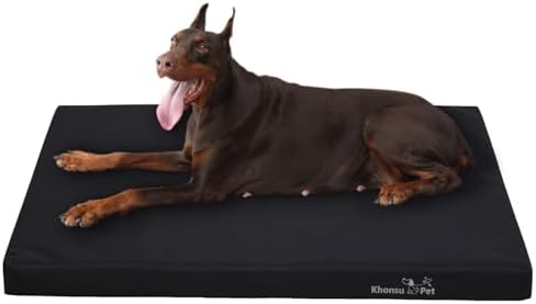 KHONSU PET Outdoor Waterproof Dog Bed Durable Tough Bed - Not Chew Proof (100lb Size XXL)