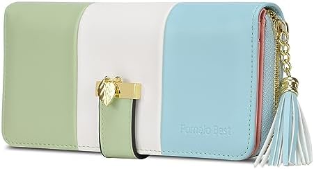 Pomelo Best Women Wallets RFID Ladies Purses with Multiple Card Slots and Roomy Compartment