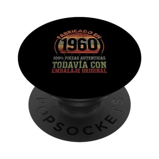 63 Años Cumpleaños Hombre Nacido En 1960 Regalo de 63 Años PopSockets PopGrip Intercambiable