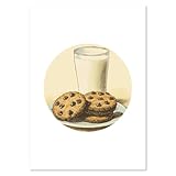 Azeeda A2 'Milch und Kekse' Poster/Kunstdruck (PP00306659)