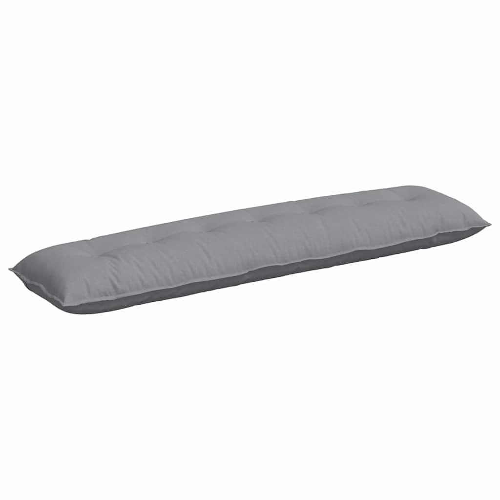 Cojín de espalda genérico gris claro, 200 x 19 x 50 cm, cojín lumbar para oficina y sala de estar, tejido suave con relleno de poliéster y cierre de cremallera, soporte moderno para lectura