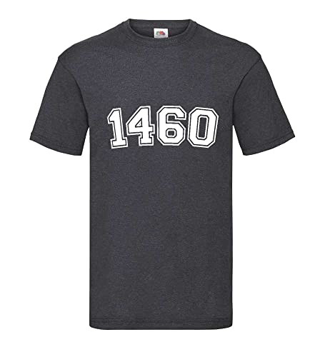 T-shirt pour homme 1460 gris foncé XXXL ample pour masquer les imperfections