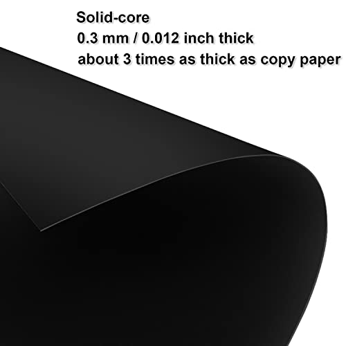 Black Cardstock 100 Sheets 8.5 X 11 Inches, 86 Lb Cover (156 Lb Text), For Printer, Arts And Craft, Drawing, Diy Projects #TOP1