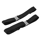 Mikikit 2 Stück Verstellbare Strumpfhalter für Damen Übergröße Hochelastischer Polyester...