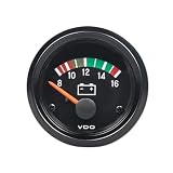 Voltmeter-Messgerät im VDO-Stil, 12 V 24 V Dieselgenerator-Spannungsmesser, 8–16 V, 16–32 V