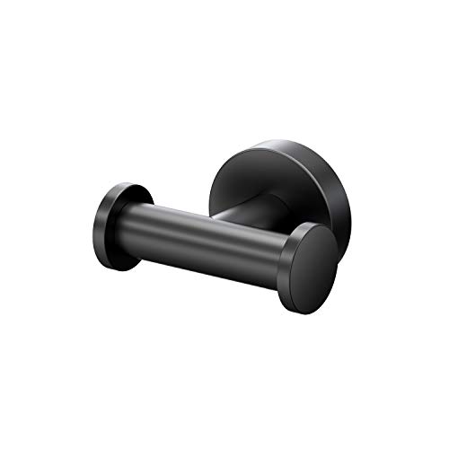 Preisvergleich Produktbild Gatco 4635AMX Glam Double Robe Hook, Matte Black