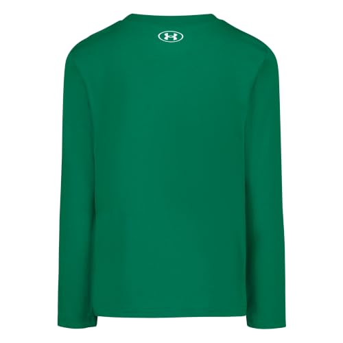 Image of Under Armour Boys' Long Sleeve Logo Graphic T-Shirt, Lightweight & Breathable, Relaxed Fit