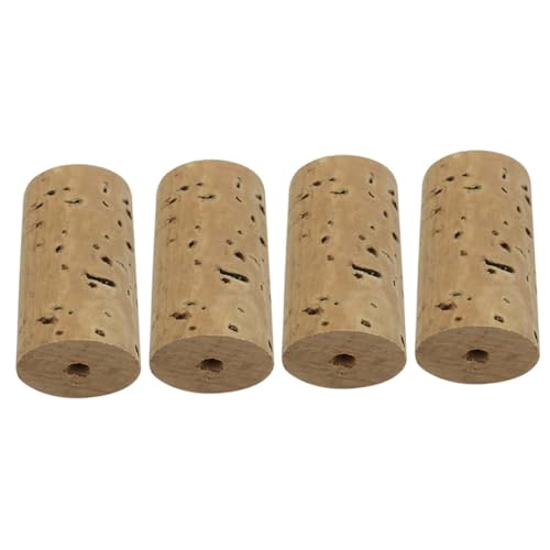 Abaodam 4pcs Flute Cork Plugs Natural Flute Headjoint Cork Replacement Accessories for Repair