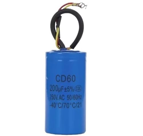 Condensateur CD60 200uF pour moteur de compresseur d'air