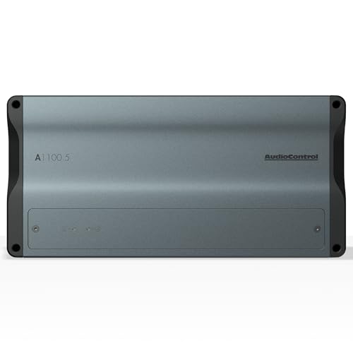 AudioControl A1100.5 Altitude 1100 Watt RMS 5-Channel Car Audio Amplifier, Class D, Valet Mode, ParaBASS, High/Low Level Inputs, Crossover, Subsonic Filter, EV Compliant