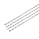 QUARKZMAN 4 Stück Aluminium Rundstab 3mm x 305mm 6061 Aluminium Stange Massivmetall Drehbank Stab Lager für DIY Bastelmodellauto (Silberton)