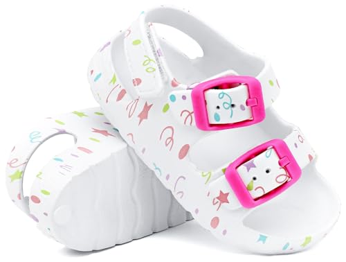 Image of ChayChax Toddler Boys Girls Double Buckle Sandals Children's Adjustable Back Strap Water Sandal