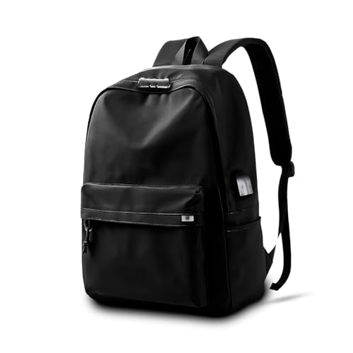 Gshield Mochila Casual Flex de 20 Litros, Cadeado Antifurto e Bolso Invisível, Entradas Aux. para Cabo USB e Fone P2, Ajuste Lateral de Expansão, Impermeável (Preta)