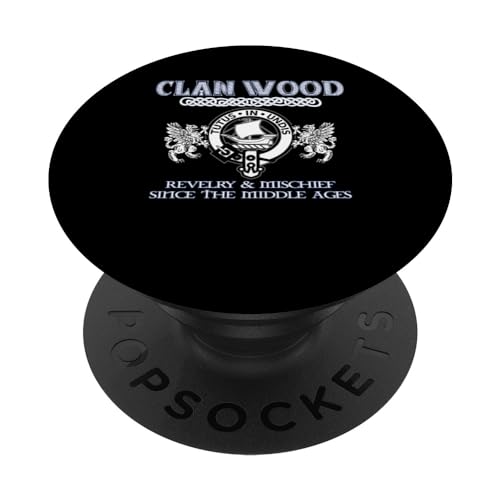 Clan Wood Scottish Wood apellido PopSockets PopGrip Intercambiable