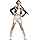 New Halloween Demon Costumes Pop Singer Embroidery Coat Top Shorts Costume Dance Stage Outfit Set (Black,5-6 Years)