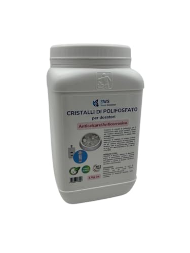 EWS® | RICARICA POLIFOSFATI IN CRISTALLI 1 KG. SALE POLIFOSFATO ANTICALCARE ANTICORROSIVO UNIVERSALE