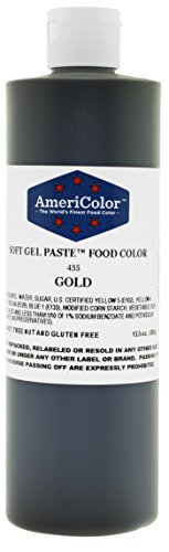AmeriColor Gold Soft Gel Paste Food Color, 13.5 Ounce AmeriColor Gold Soft Gel Paste Food Color, 13.5 Ounce