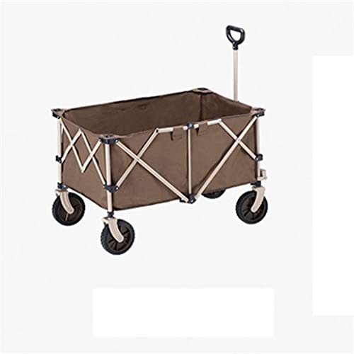 Carro plegable exterior 193L con gran capacidad, maletero portátil, carrito con asa ajustable, para viaje, compras y camping