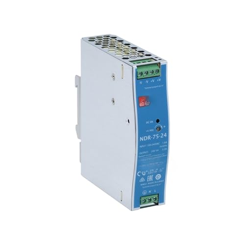 Alimentation de tableau rail DIN 24V 3.2A transformateur pour domotique NDR-75-24