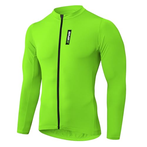 MEETWEE Magliette Ciclismo Uomo, Abbigliamento MTB Bike Asciugatura Rapida Maglia Ciclismo Maniche Corte/Lunghe Maglia Ciclismo