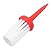 GRCFUMO 10 Pcs Tees Brush Type, Tee More Distance Brush, Plastic Brush, Unbreakable Tee Brush, More Distance and Low Resistance for Driver Training (Red and White Hair)