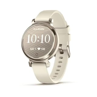 Garmin Lily 2, Stylish Small 35mm Smartwatch and Fitness Tracker with Hidden Display, Patterned Lens, Bright Touchscreen Display and up to 5 days battery life, Coconut