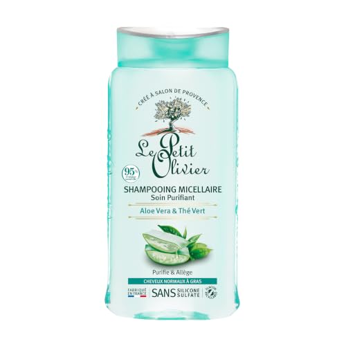 Le Petit Olivier Micellar Shampoo - Aloe Vera and Green Tea for Women 8.45 oz