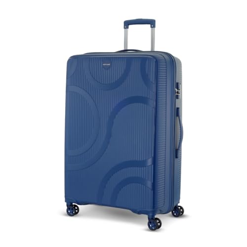 Image of KAMILIANT by American Tourister Selva|Trolley Bag Check-in Large Size (80 cms) for Travel| Hard Case Polypropylene (PP) Suitcase|360 8-Wheel Spinner Luggage Trolley|Combination Lock| Navy