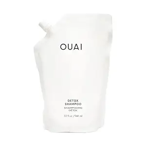 OUAI Detox Shampoo Refill - Clarifying Shampoo for Build Up, Dirt, Oil, Product and Hard Water - Apple Cider Vinegar & Keratin for Clean, Refreshed Hair - Sulfate-Free Hair Care (32 oz)