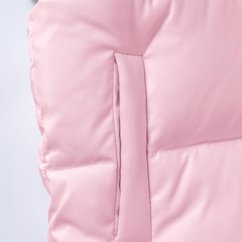 Songling Boys Girls Puffer Vest Stand Collar Full Zip Sleeveless Bubble Puffy Jacket Quilted Padded Warm Coat Outwear4