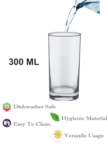 Image of Somil Clear Elegance: Timeless Glass Designs for Every Occasion, 300 ml, Capacity, Pack of 1, Size: 14 X 6 X 6 Cm