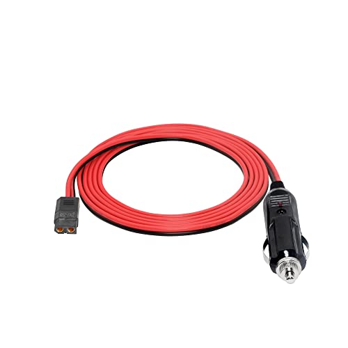 SinLoon Câble Allume-Cigare vers XT60 de 2 m, câble Allume-Cigare mâle vers XT60 Femelle pour onduleur de Voiture, gonfleur de Pneu, Pompe à air Cover