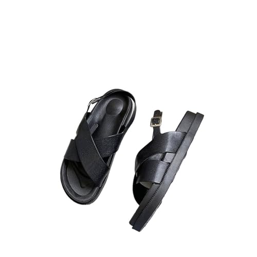 High heeled sandals Women's sandals casual Roman beach shoes seaside thick-soled sandals2