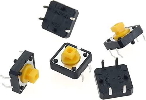 Mini bouton-poussoir tactile jaune pour réparer la télécommande de la maison