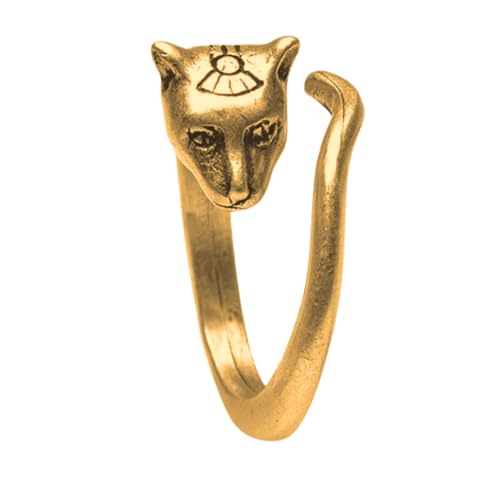 Egyptian Bastet Cat Ring - Adjustable