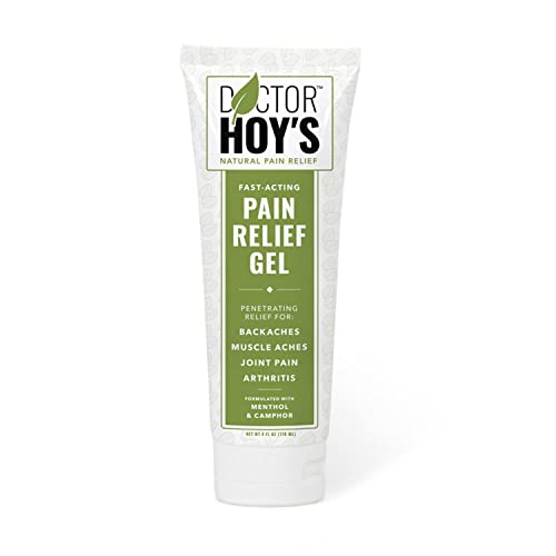DOCTOR HOY'S Natural Pain Relief Gel, Water Based with Arnica a Natural Anti-Inflammatory, Includes 5% Camphor & 5% Menthol with Encapsulation Technology for Long Lasting Pain Relief, 4 oz. Tube