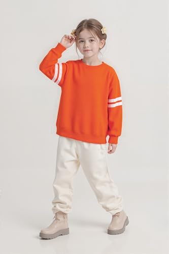 Image of SELINK Girls Big Kids Long Sleeve Striped Color Block Pocket Tees
