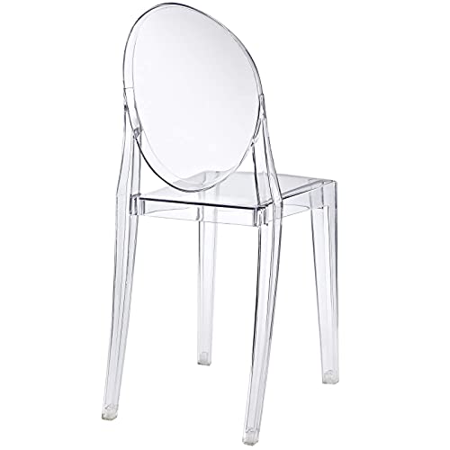 Modway Casper Modern Acrylic Stacking Four Dining Armchairs In Clear #TOP5