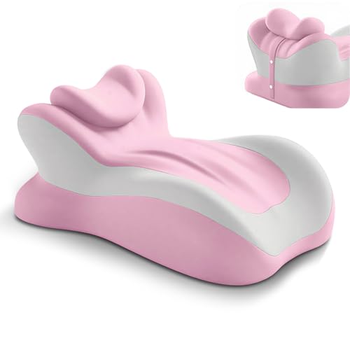 Cumnvulnt Sweet Spot Pillow 27 Angle Perfect Position Couples Pillow Ergonomic Rebound Memory Foam Wedge Pillow Sweet Love Nest Spark Provides Waist and Neck Contoured Support (Pink)