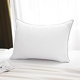 JOLLYVOGUE Pillows Queen Size Set of 1, Cooling and Supportive Bed Pillows with Super Soft Down Alternative Fill, Luxury Fluffy Hotel Quality for Side, Back, and Stomach Sleepers